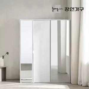 [장인가구]코라 1600 슬라이딩 옷장 세트 1200 거울옷장 (행거형)+400 거울장