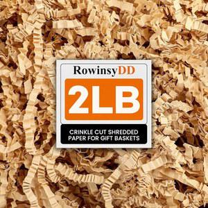 [미국배송] 로윈시드 2LB 크래프트 크링클 종이 필러 선물 바구니 포장용 갈색 컷 파쇄 포장 쿠션 스터핑 박스 부활절 크리스마스 결혼식 신부 들러리용