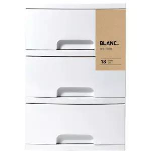 블랑서랍장18 3단 177X245X236 블랑서랍장 서랍장 수납장 수납보관함 플라스틱서랍장 서랍장