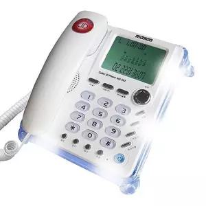 맥슨203 반짝이는 컬러램프 CID 유선 효도 전화기 유선전화기 CID전화기 효도전화기 램프전화기