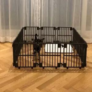 강아지 캠핑 라온 프리미엄 울타리 그레이 12P 강아지캠핑울타리 반려견운동장 강아지사각운동장