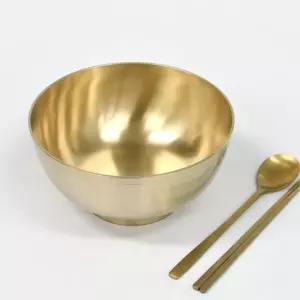 세척 간편한 방짜유기 냉면 그릇 대접 사용이편리한 신혼선물 모던식기 자취용품 위생적인 깔끔디자인 탕기