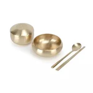 백일 돌 선물 방짜유기 공기 대접 수저 세트 위생적인 가정식기 보울 디자인이예쁜 라이스볼 한식그릇