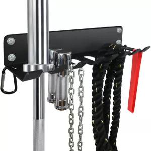 차량 홈 짐 보관소 - 튼튼한 바벨 홀더 케틀벨 웨이트 바 운동 랙 장비 폼 롤러 줄넘기 저항 밴드