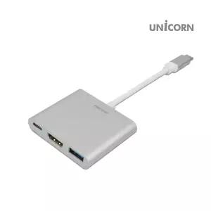 유니콘 C타입 to HDMI USB3.1 멀티 컨버터 TH-700HDMI C타입변환컨버터 C타입커넥터 C타입미러링 hdmi젠더