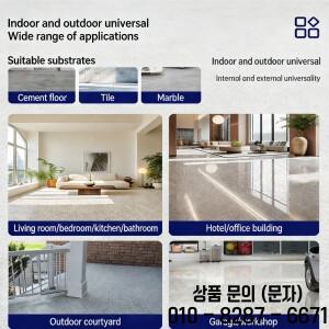 실내/실외 자가 평탄화 에폭시 바닥 페인트 내마모성 미끄럼 방지 컬러 모래 대리석