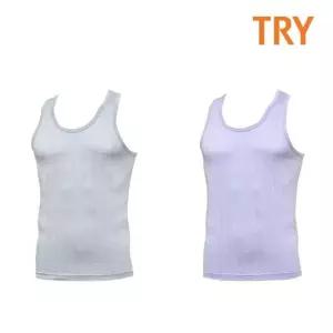 TRY 면100 실켓가공 남자 민소매 런닝셔츠 1매(택1)