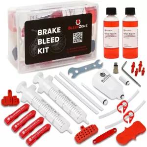 시마노 및 테크트로 브레이크용 블리드존 키트 - 미네랄 오일이 포함된 도구 유압 자전거 어댑터 깔때기