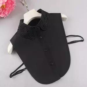 여성 레이어드 페이크 카라 블라우스 넥 케이프 이너 lpK7+6Egw