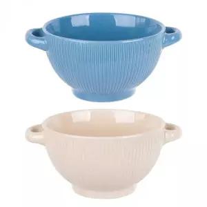 라면그릇 도자기 손잡이 면기 대접