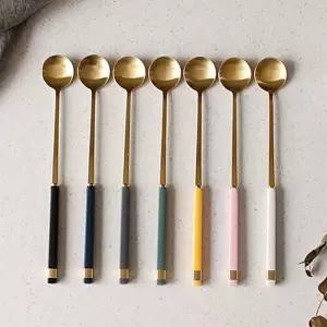 롱티스푼 스텐 파르페 스푼 카페 롱스푼 골드 숟가락