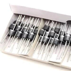 태양광 패널 병렬 리플로우 보호용 6PCS 30SQ050 키 다이오드 30A 50V 축방향