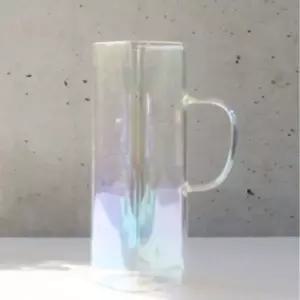 머그잔 사각 유리컵 오로라 유리잔 내열컵 500ml