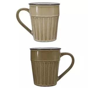 도자기 머그컵 420ml 커피잔 세트 물컵 생활용품 2P