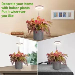 전체 스펙트럼 실내 태양광 LED 성장 조명, 4단계 디밍, 다육 식물, 꽃 바닥 텔레스코픽 필 라이트