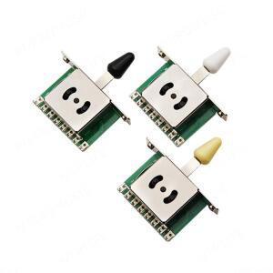 기타 피크업 선택기 스위치 8핀 St 날 블레이드 블랙 옐로우 화이트 팁 캡 3 웨이 5