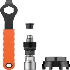 포플라이 자전거 크랭크 풀러 제거 도구 8이빨 소켓이 있는 하단 브래킷 렌치 탑 캡 사각 테이퍼 시마노 및