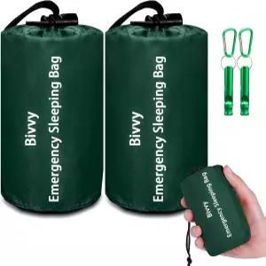 비상 침낭 생존 가방 사이머 휴대용 방수 보온 택 비비 캠핑용 마일라 장비 담요 쉼터