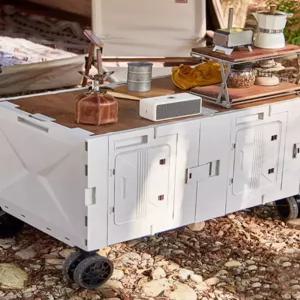 특대형 카트 웨건 방수 테이블겸용 트롤리