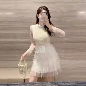 스커트 원피스 망사 여친 레깅스 레이스 펀칭 원픽1