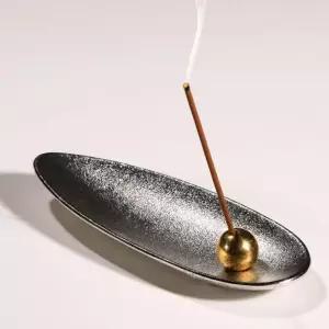 인센스 홀더 향 피우기 스틱 페이퍼 꽂이 받침 메탈 인센스콘 향꽂이 향받침대 장식 소품