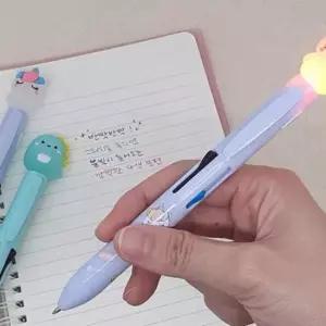[문구] 기록용필기펜 LED 라이트 10p 반짝반짝 캐릭터불빛펜