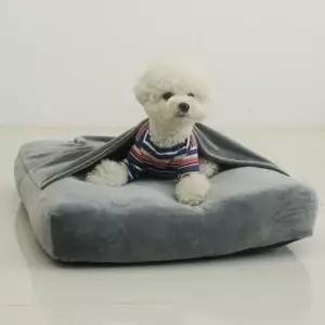 [반려] 홈방석 사르르 강아지쿠션 그레이