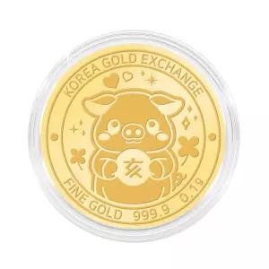 갤러리아 한국금거래소 돼지 순금 코인(메달) 0.1g