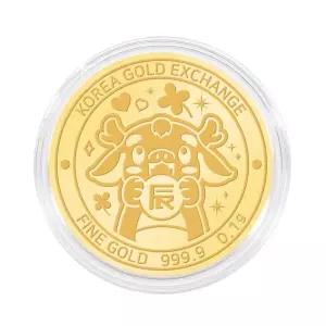 갤러리아 한국금거래소 용 순금 코인(메달) 0.1g