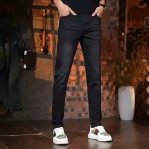 팬츠 캐주얼 남자 청 잔발 스판 라이트 배기핏 프리미엄 트렌디 가을겨울 아이템 HT4