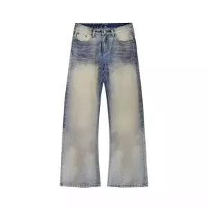 바지 청 빈티지 남성용 수염 캣츠 가을겨울 아이템 트렌디 배기핏 워싱 보카시 HT4