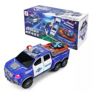 나오유 경찰차 자동차 장난감 변신 작동 완구 노래 LED 회전
