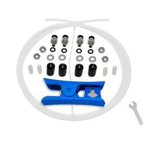 1.75mm 필라멘트용 4M 프리미엄 PTFE 보우덴 튜브 4배 PC4-M6 및 피팅과 커터가 포함된 저마찰 테프론 튜빙