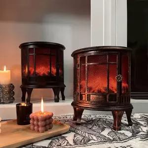 나오유 LED조명 벽난로 불멍 무드등 감성 인테리어 반원