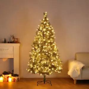 180cm 뉴리얼 솔잎 트리 + LED전구 세트 300구 웜색