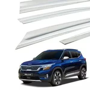 [셀러에이드]셀토스 크롬 썬바이저 차량용 윈도우 창문 진흥 6P