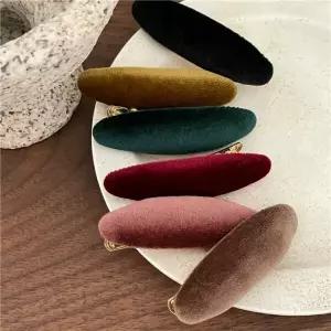 벨벳 헤어삔 헤어핀 집게삔 집게핀 옆머리 앞머리 헤어집게 겨울 포인트 무대 러블리