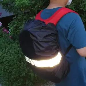 백팩방수커버 배낭 책가방 반사밴드 방수커버 블랙 35L