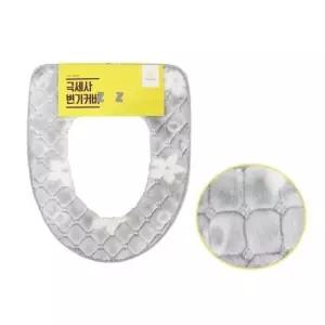 시트 엠보싱 극세사 O형 변기커버 (약37x9.5x43cm)