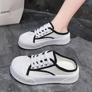 패션운동화 여자 통굽 스니커즈 뮬 뒤꿈치 오픈 키높이 운동화