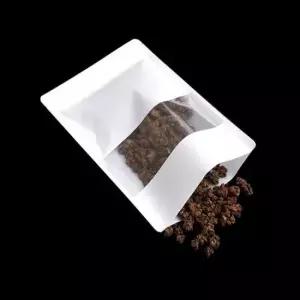 쌀포장지 지퍼식 화이트 투명 고급형 진열봉투 100장 35X45cm