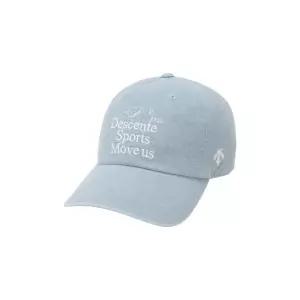 데상트 공용 스포츠베이직 워딩 코튼 볼캡 BQ123UCP17-SBLU
