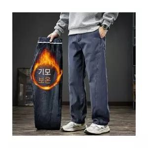 남성 데일리 바지 면린넨 겨울 멀티포켓 캐주얼 빅사이즈 기모 도톰 일자 다올4