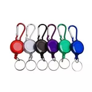 고정.열쇠 키링 사원증 자동릴고리(색상랜덤)