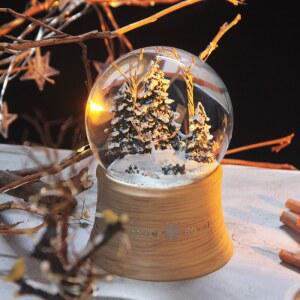 뮤직 스노우볼 크리스탈볼 여자생 소녀 눈꽃 스카이캐 오르골 크리스마스 000036391