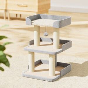 뚱냥이캣타워 노묘 낮은 미니 빌라 고양이 선반