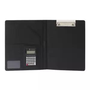 [문구/오피스] 클립형 레포트화일 회의 서류판 메모패드계산기 내장 블랙