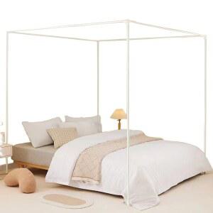 침대 캐노피 프레임 모기장 가림막 사각형 커튼 지지대 공주침대 거치대 기둥 120x200