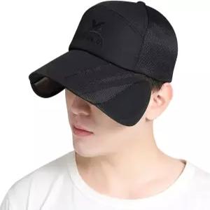 접이식 와이드 브림 야구 모자 메쉬 백 골프 러닝 사이클링 하이킹 여름 선글라스