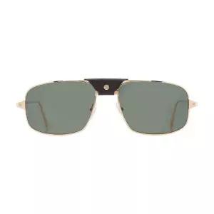 [관부가세포함] 까르띠에 산토스 편광 그린 직사각형 남성용 선글라스